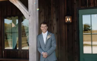 paige and crayton at our missouri wedding barn
