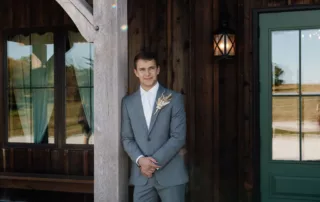 paige and crayton at our missouri wedding barn