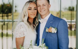 sarah and tyler at our kansas city wedding barn