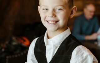 bailey and adam at our missouri wedding barn