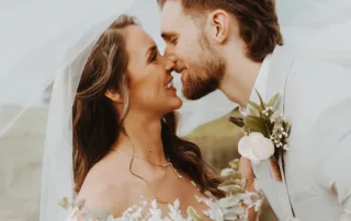 jacquelie and derek at our missouri wedding barn