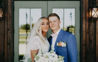sarah and tyler at our kansas city wedding barn