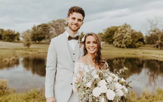 jacquelie and derek at our missouri wedding barn