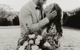 jacquelie and derek at our missouri wedding barn