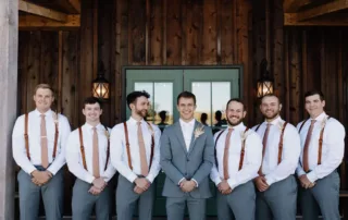 paige and crayton at our missouri wedding barn