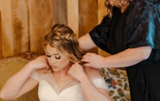 bailey and adam at our missouri wedding barn