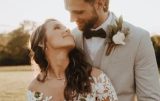 jacquelie and derek at our missouri wedding barn