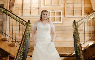 bailey and adam at our missouri wedding barn