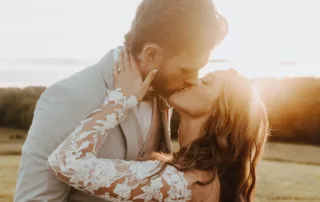 jacquelie and derek at our missouri wedding barn