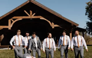 paige and crayton at our missouri wedding barn