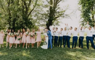 sarah and tyler at our kansas city wedding barn | wedding venues in columbia mo