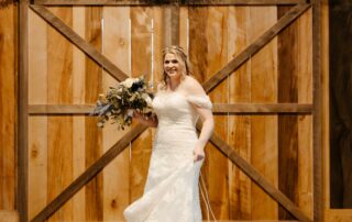 bailey and adam at our missouri wedding barn