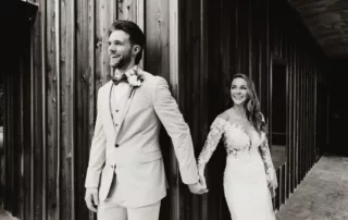jacquelie and derek at our missouri wedding barn
