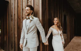 jacquelie and derek at our missouri wedding barn