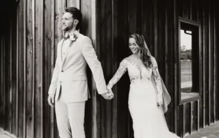 jacquelie and derek at our missouri wedding barn
