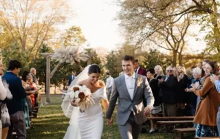 paige and crayton at our missouri wedding barn