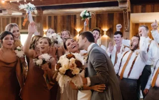 paige and crayton at our missouri wedding barn
