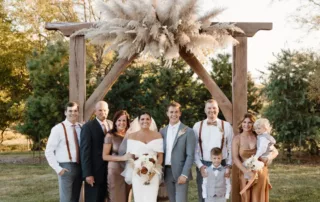 paige and crayton at our missouri wedding barn