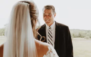 jacquelie and derek at our missouri wedding barn