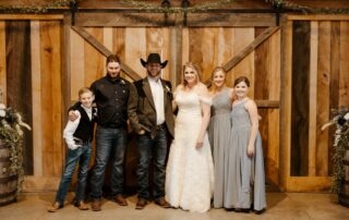bailey and adam at our missouri wedding barn