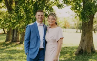 sarah and tyler at our kansas city wedding barn