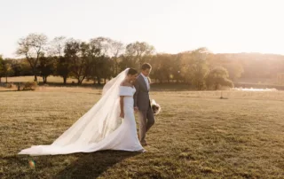 paige and crayton at our missouri wedding barn