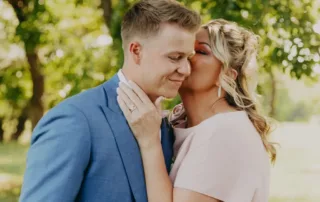 sarah and tyler at our kansas city wedding barn