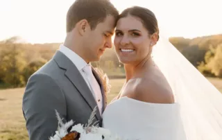 paige and crayton at our missouri wedding barn