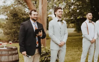 jacquelie and derek at our missouri wedding barn