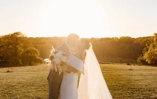 paige and crayton at our missouri wedding barn