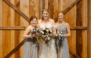 bailey and adam at our missouri wedding barn