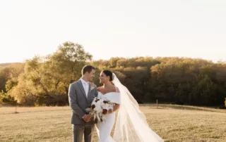 paige and crayton at our missouri wedding barn