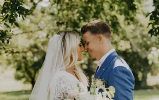 sarah and tyler at our kansas city wedding barn
