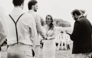 jacquelie and derek at our missouri wedding barn