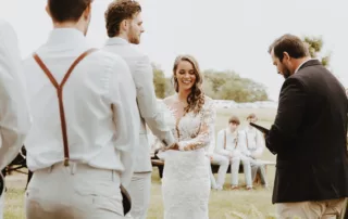 jacquelie and derek at our missouri wedding barn