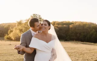 paige and crayton at our missouri wedding barn