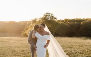 paige and crayton at our missouri wedding barn