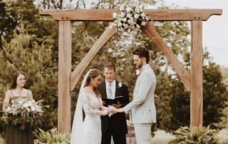 jacquelie and derek at our missouri wedding barn