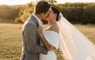 paige and crayton at our missouri wedding barn