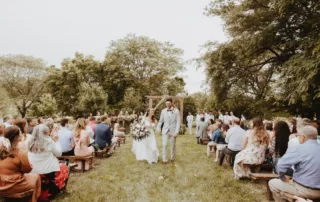 jacquelie and derek at our missouri wedding barn