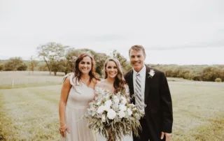 jacquelie and derek at our missouri wedding barn