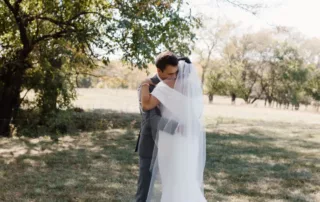 paige and crayton at our missouri wedding barn