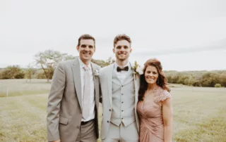 jacquelie and derek at our missouri wedding barn