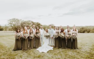 jacquelie and derek at our missouri wedding barn