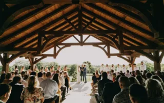 sarah and tyler at our kansas city wedding barn