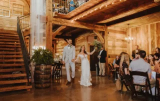 jacquelie and derek at our missouri wedding barn