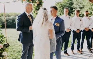 sarah and tyler at our kansas city wedding barn