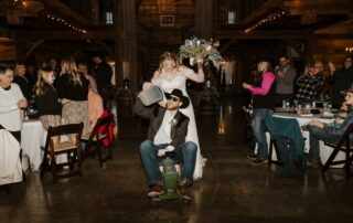 bailey and adam at our missouri wedding barn