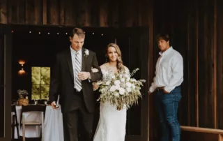 jacquelie and derek at our missouri wedding barn