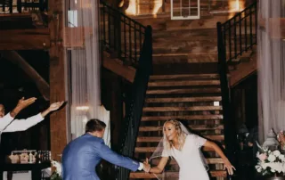 sarah and tyler at our kansas city wedding barn